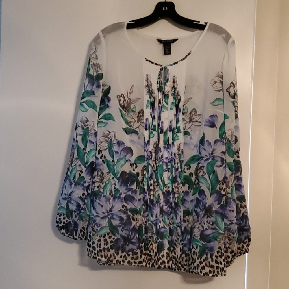 WHITE HOUSE BLACK MARKET sheer top